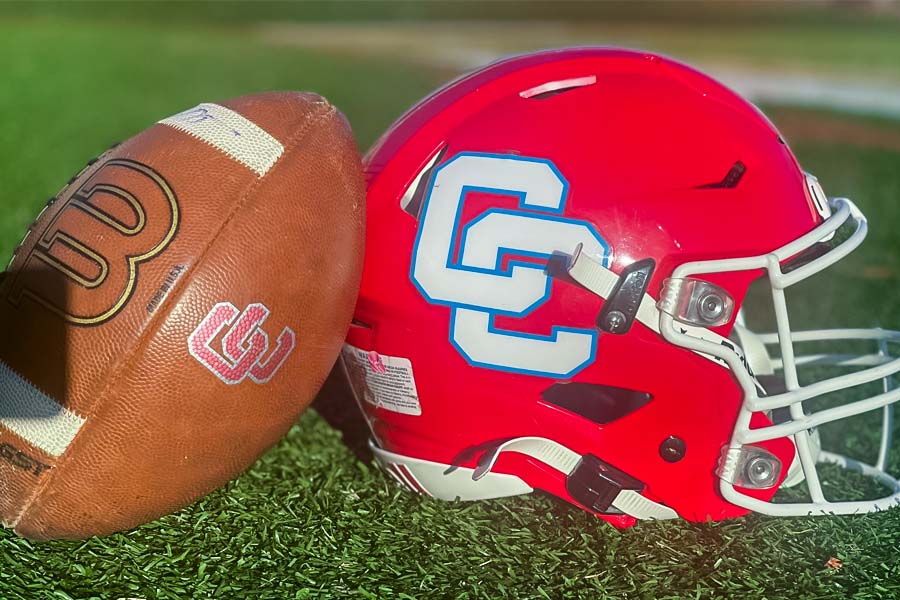 Charlotte Catholic Football and Helmet
